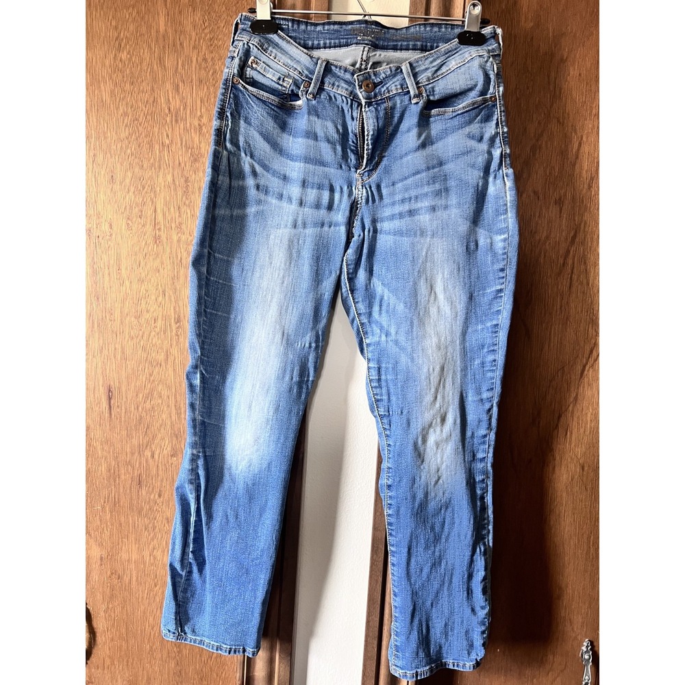 DENIZEN BY LEVI-Woamen's 5 Pocket Distressed Denim Jeans Size 29x30